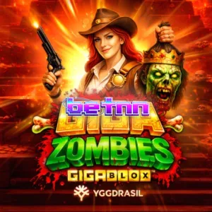 Interface do jogo Giga Zombies GigaBlox com símbolos temáticos e grade de jogo